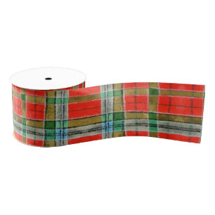Ruban Gros-grain BAIN MAC BAIN TARTAN 3" Large Grosgrain ruban