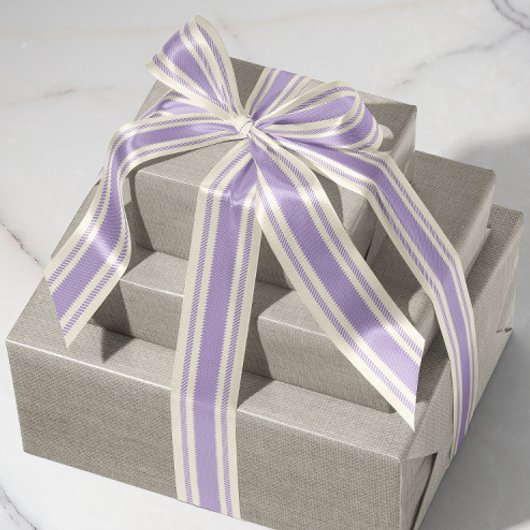 Ruban Gros-grain Bande de cueillette violette blanc et molle