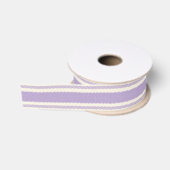 Ruban Gros-grain Bande de cueillette violette blanc et molle (Bobine)
