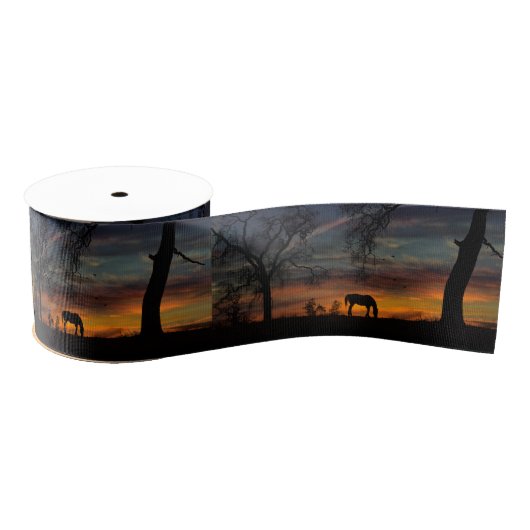 Ruban Gros-grain Beau Sunset Sud-Ouest et Ruban Horse (Bobine)