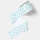 Ruban Gros-grain Bébé Bleu Pois Bébé (Dos)
