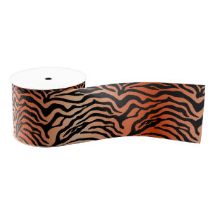 Ruban Gros-grain Bengale tigre