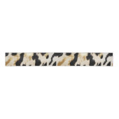 Ruban Gros-grain Black Ivory Gold Western Cowhide (Devant)