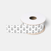 Ruban Gros-grain Blason de Phi Chi Theta | N&B (Bobine)
