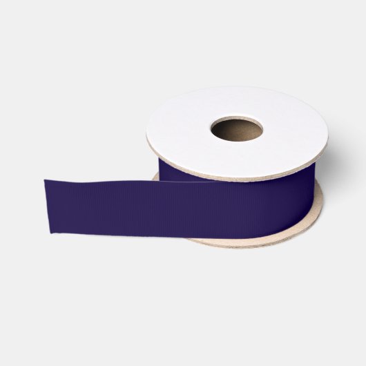 Ruban Gros-grain Bleu de marine solide (Bobine)