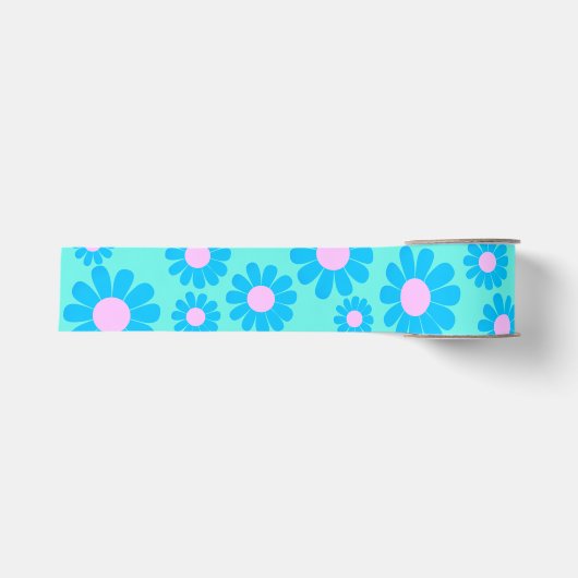 Ruban Gros-grain Bleu marais Turquoise (Devant)