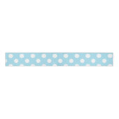 Ruban Gros-grain Blue Polkadot Girl Moderne Cute Grosgrain Ribbon (Devant)