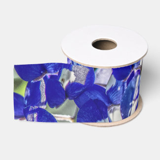 Ruban Gros-grain Bluebonnets impressionnistes