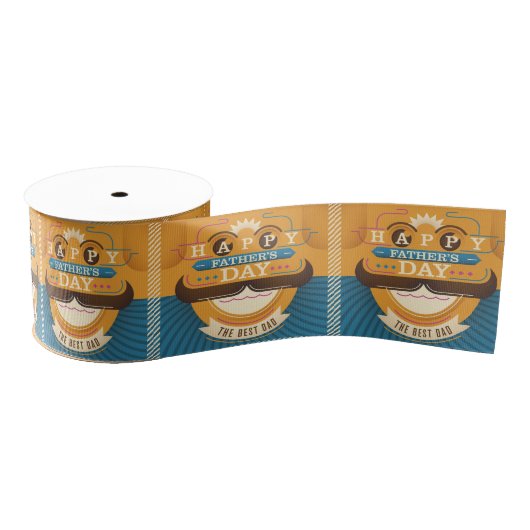 Ruban Gros-grain Bonne Fête des pères (Bobine)