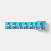 Ruban Gros-grain Bouddha bleu (Devant)