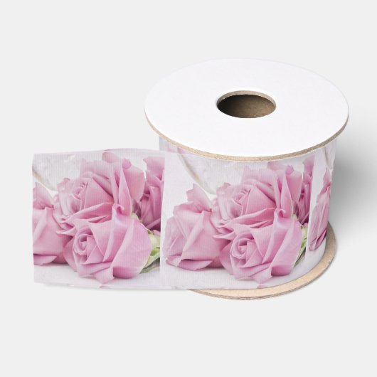 Ruban Gros-grain Bougies et Roses (Bobine)