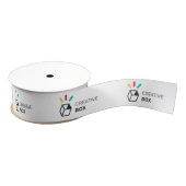 Ruban Gros-grain Branded Mailer Box Grosgrain Ribbon with Logo (Bobine)