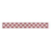 Ruban Gros-grain Buchanan tartan rouge blanc plaid (Devant)