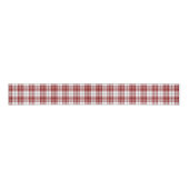 Ruban Gros-grain Buchanan tartan rouge blanc plaid (Devant)