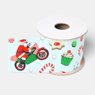 Ruban Gros-grain Cadeau de Noël pour motocycliste