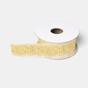 Ruban Gros-grain Cadeau populaire de luxe White Gold Parties scinti
