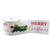 Ruban Gros-grain Camion de recyclage de Noël (Bobine)
