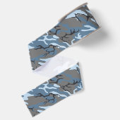 Ruban Gros-grain Camo bleu (Dos)