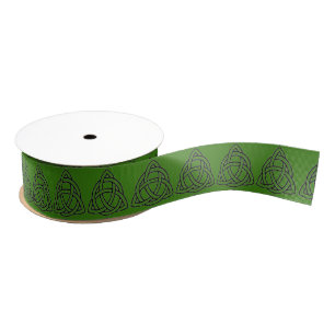 Ruban Gros-grain Ceinture de trinité céleste verte