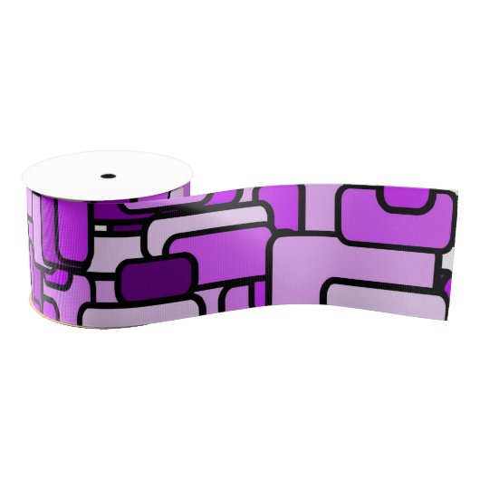 Ruban Gros-grain Chaos rose (Bobine)