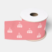 Ruban Gros-grain Chapiteau de cirque Carnaval Rose (Bobine)