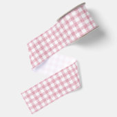 Ruban Gros-grain Charme Gingham Rose et Blanc Velouté (Dos)