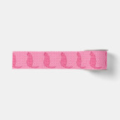 Ruban Gros-grain Chat japonais - Fuchsia Pink Batik (Devant)