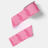 Ruban Gros-grain Chat japonais - Fuchsia Pink Batik (Dos)