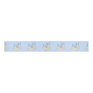 Ruban Gros-grain Chaussons Blue Bunny pour bébé Bon rétablissement