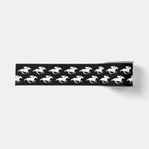 Ruban Gros-grain Chevaux de course blancs DIY sur toutes les couleu