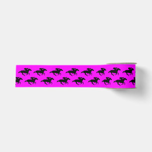 Ruban Gros-grain Chevaux de course noirs DIY sur n'importe quelle c