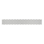 Ruban Gros-grain Chevron blanc gris (Devant)