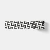 Ruban Gros-grain Chevron noir blanc (Devant)