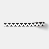 Ruban Gros-grain Chevron noir et blanc (Devant)