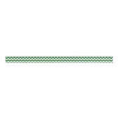 Ruban Gros-grain Chevron vert et blanc (Devant)