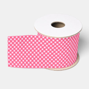 RUBAN GROS-GRAIN CHEX 1 PINK RIBBON SPOOL