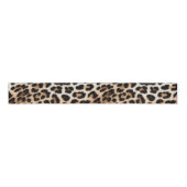 Ruban Gros-grain Chic White Cream Leopard Print (Devant)