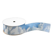 Ruban Gros-grain Chinoiserie Blue Wild Fleur Grosgrain Ribbon (Bobine)