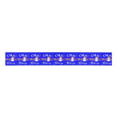 Ruban Gros-grain Christmas Decorative Ribbon, Snow Days Snowman  (Devant)