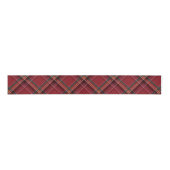 Ruban Gros-grain Christmas plaid classic red simple holiday (Devant)