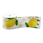 Ruban Gros-grain Citron blanc (Bobine)
