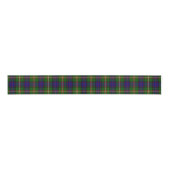 Ruban Gros-grain Clanranald tartan bleu vert plaid (Devant)