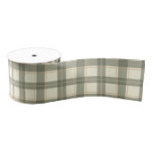 Ruban Gros-grain Classic Sage Tartan (Bobine)