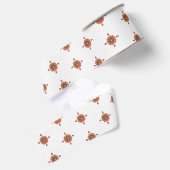 Ruban Gros-grain Coccinelle de Noël (Dos)