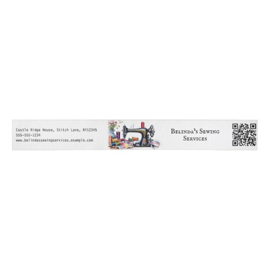 Ruban Gros-grain Code QR de la machine à coudre Fournitures pour pe (Devant)