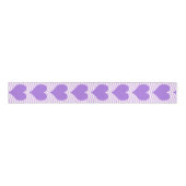 Ruban Gros-grain Cœurs violets (Devant)