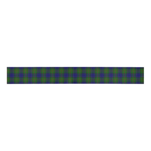 Ruban Gros-grain Colquhoun tartan bleu vert plaid (Devant)