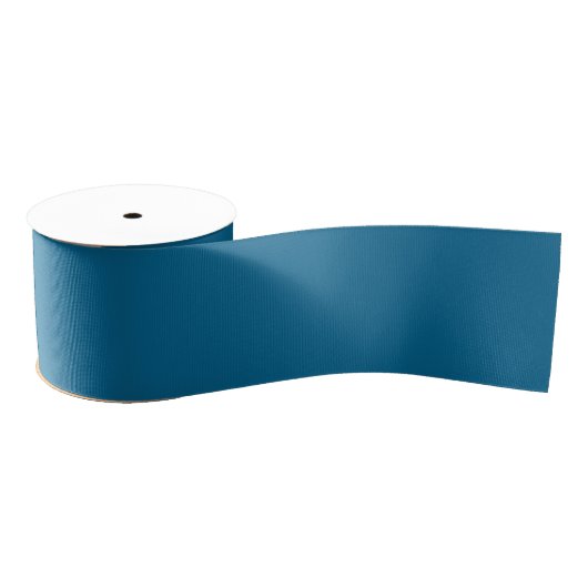 Ruban Gros-grain Conception Uni Bleu Rétro (Bobine)