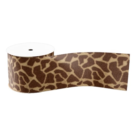 Ruban Gros-grain Copie de girafe (Bobine)