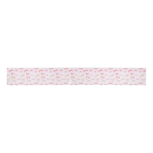 Ruban Gros-grain Coquette Balletcore Light Rose (Devant)